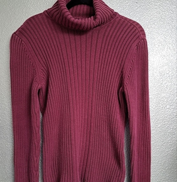 Calvin Klein Dusty Rose Turtleneck   Size XL - Picture 6 of 8